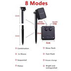 Luces Navidad LED Solar 30m