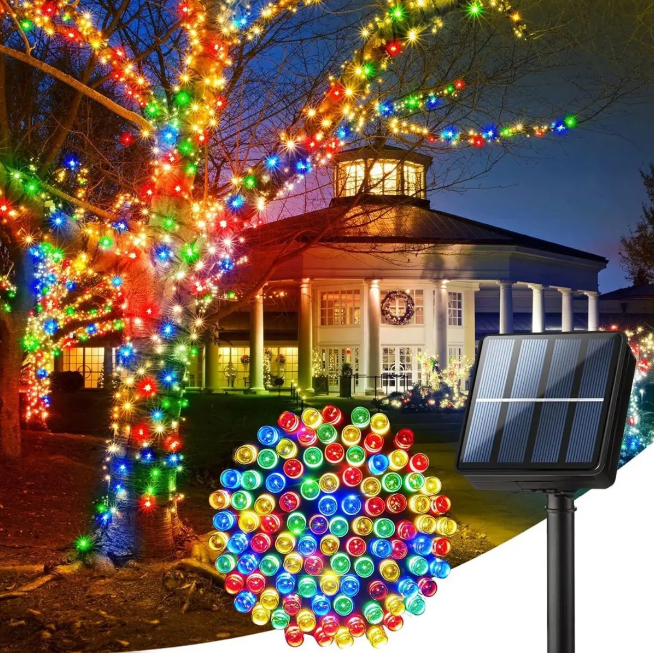 Luces Navidad Solar 17m